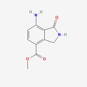 molecular formula C10H10N2O3 B2874037 methyl 7-amino-1-oxo-2,3-dihydro-1H-isoindole-4-carboxylate CAS No. 2172518-36-2