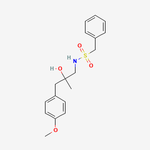 N-(2-hydroxy-3-(4-methoxyphenyl)-2-methylpropyl)-1-phenylmethanesulfonamide