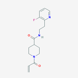 N-[2-(3-Fluoropyridin-2-yl)ethyl]-1-prop-2-enoylpiperidine-4-carboxamide