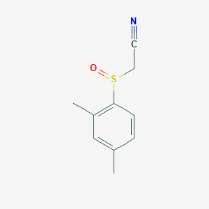 molecular formula C10H11NOS B2874090 2-(2,4-二甲基苯甲亚磺酰基)乙腈 CAS No. 1341750-41-1