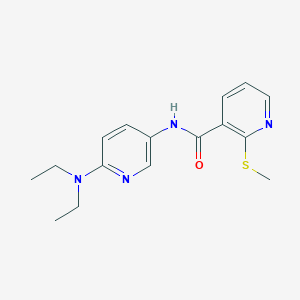 N-[6-(diethylamino)pyridin-3-yl]-2-(methylsulfanyl)pyridine-3-carboxamide