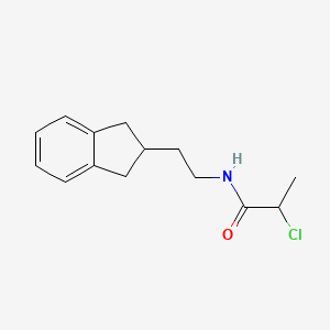 2-Chloro-N-[2-(2,3-dihydro-1H-inden-2-yl)ethyl]propanamide