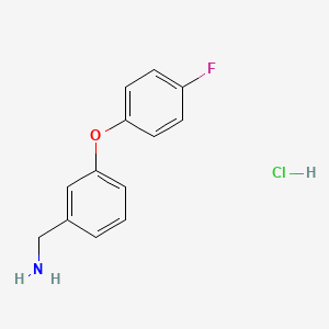 molecular formula C13H13ClFNO B2874187 3-(4-Fluorophenoxy)benzylamine hydrochloride CAS No. 1185096-94-9