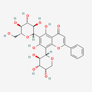 molecular formula C26H28O13 B2874207 Chrysin 6-C-glucoside 8-C-arabinoside CAS No. 185145-34-0
