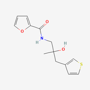 N-[2-hydroxy-2-methyl-3-(thiophen-3-yl)propyl]furan-2-carboxamide