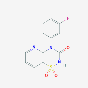 4-(3-fluorophenyl)-2H-pyrido[2,3-e][1,2,4]thiadiazin-3(4H)-one 1,1-dioxide
