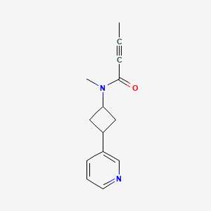 N-Methyl-N-(3-pyridin-3-ylcyclobutyl)but-2-ynamide