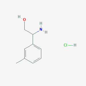 molecular formula C9H14ClNO B2874253 2-Amino-2-(m-tolyl)ethanol HCl CAS No. 1179634-13-9; 2055841-56-8