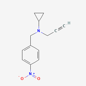 N-[(4-Nitrophenyl)methyl]-N-prop-2-ynylcyclopropanamine