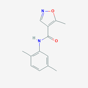 molecular formula C13H14N2O2 B287427 N-(2,5-dimethylphenyl)-5-methyl-4-isoxazolecarboxamide 
