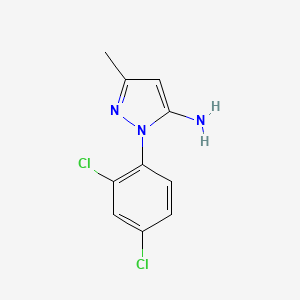 molecular formula C10H9Cl2N3 B2874304 1-(2,4-Dichlorophenyl)-3-methyl-1H-pyrazol-5-amine CAS No. 81198-25-6