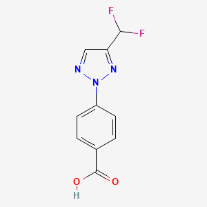 4-[4-(Difluoromethyl)triazol-2-yl]benzoic acid