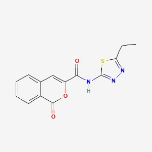 N-(5-ethyl-1,3,4-thiadiazol-2-yl)-1-oxo-1H-isochromene-3-carboxamide