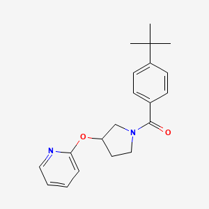(4-(Tert-butyl)phenyl)(3-(pyridin-2-yloxy)pyrrolidin-1-yl)methanone