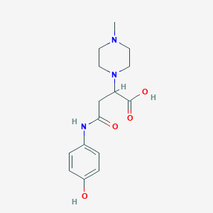 4-((4-Hydroxyphenyl)amino)-2-(4-methylpiperazin-1-yl)-4-oxobutanoic acid