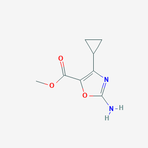 Methyl 2-amino-4-cyclopropyl-1,3-oxazole-5-carboxylate