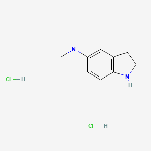 N,N-Dimethyl-2,3-dihydro-1H-indol-5-amine;dihydrochloride
