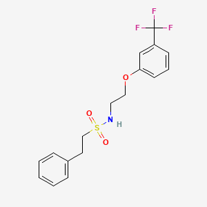 2-phenyl-N-(2-(3-(trifluoromethyl)phenoxy)ethyl)ethanesulfonamide