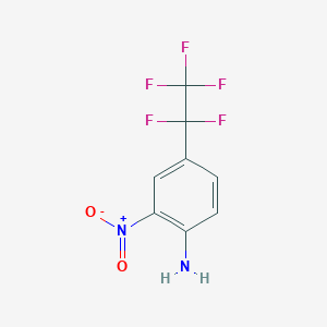2-Nitro-4-(1,1,2,2,2-pentafluoroethyl)aniline