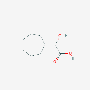 molecular formula C9H16O3 B2874367 2-Cycloheptyl-2-hydroxyacetic acid CAS No. 18537-84-3