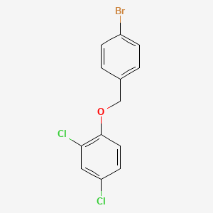 molecular formula C13H9BrCl2O B2874372 4-Bromobenzyl-(2,4-dichlorophenyl)ether CAS No. 1271678-96-6