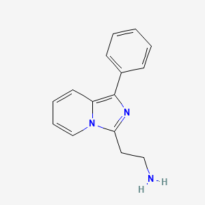 2-{1-Phenylimidazo[1,5-a]pyridin-3-yl}ethan-1-amine