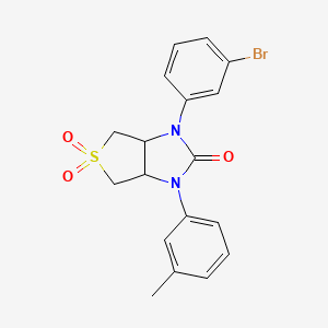 1-(3-bromophenyl)-3-(3-methylphenyl)tetrahydro-1H-thieno[3,4-d]imidazol-2(3H)-one 5,5-dioxide