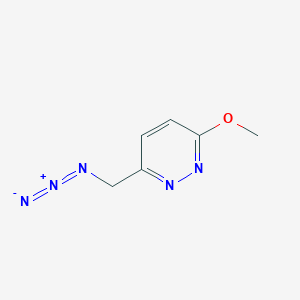 molecular formula C6H7N5O B2874394 3-(叠氮甲基)-6-甲氧基哒嗪 CAS No. 1863450-84-3