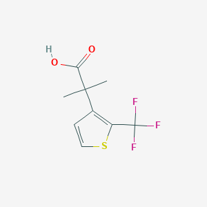 2-Methyl-2-[2-(trifluoromethyl)thiophen-3-yl]propanoic acid