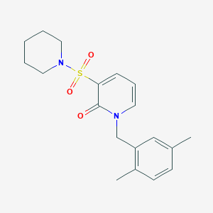 1-(2,5-dimethylbenzyl)-3-(piperidin-1-ylsulfonyl)pyridin-2(1H)-one