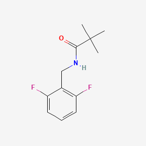 molecular formula C12H15F2NO B2874404 N-[(2,6-difluorophenyl)methyl]-2,2-dimethylpropanamide CAS No. 2327225-15-8