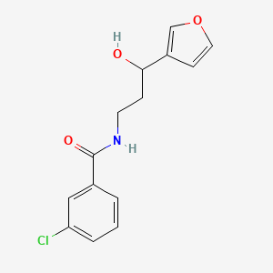 3-chloro-N-(3-(furan-3-yl)-3-hydroxypropyl)benzamide