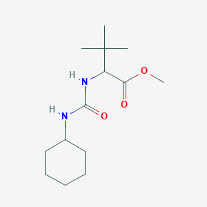 molecular formula C14H26N2O3 B2874422 Methyl 2-{[(cyclohexylamino)carbonyl]amino}-3,3-dimethylbutanoate CAS No. 1214211-06-9