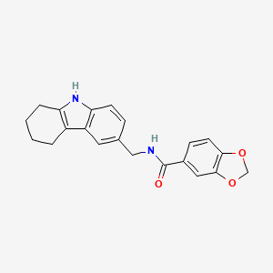 N-((2,3,4,9-tetrahydro-1H-carbazol-6-yl)methyl)benzo[d][1,3]dioxole-5-carboxamide