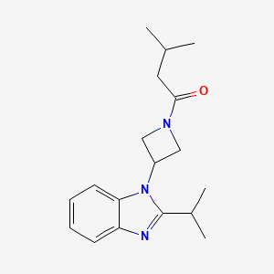 3-Methyl-1-[3-(2-propan-2-ylbenzimidazol-1-yl)azetidin-1-yl]butan-1-one