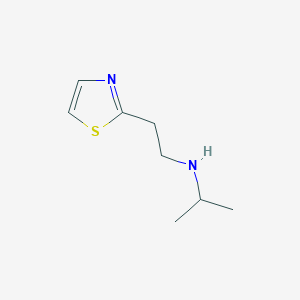 molecular formula C8H14N2S B2874477 (Propan-2-yl)[2-(1,3-thiazol-2-yl)ethyl]amine CAS No. 1225627-16-6