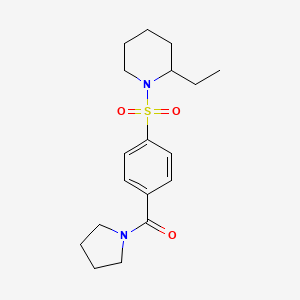 (4-((2-Ethylpiperidin-1-yl)sulfonyl)phenyl)(pyrrolidin-1-yl)methanone