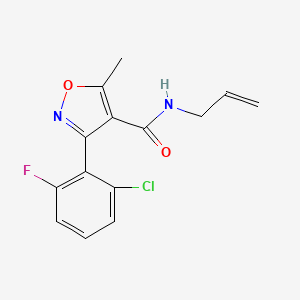 (3-(6-Chloro-2-fluorophenyl)-5-methylisoxazol-4-YL)-N-prop-2-enylformamide