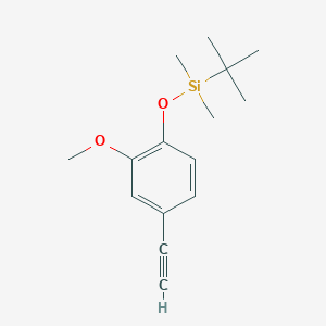 molecular formula C15H22O2Si B2874495 叔丁基-(4-乙炔基-2-甲氧基苯氧基)-二甲基硅烷 CAS No. 173531-47-0