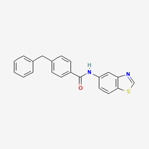 N-(1,3-benzothiazol-5-yl)-4-benzylbenzamide