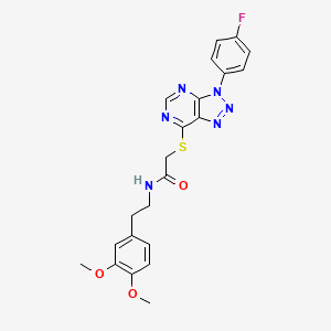 N-(3,4-dimethoxyphenethyl)-2-((3-(4-fluorophenyl)-3H-[1,2,3]triazolo[4,5-d]pyrimidin-7-yl)thio)acetamide
