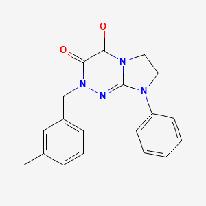 molecular formula C19H18N4O2 B2874524 2-(3-methylbenzyl)-8-phenyl-7,8-dihydroimidazo[2,1-c][1,2,4]triazine-3,4(2H,6H)-dione CAS No. 941917-20-0