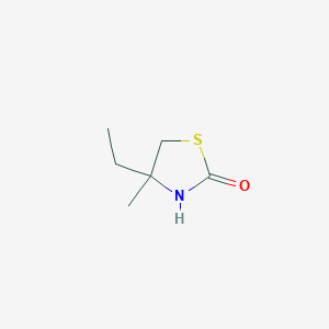 molecular formula C6H11NOS B2874579 4-Ethyl-4-methyl-1,3-thiazolidin-2-one CAS No. 2445786-42-3
