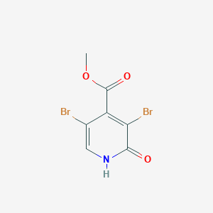 molecular formula C7H5Br2NO3 B2874592 Methyl 3,5-dibromo-2-hydroxypyridine-4-carboxylate CAS No. 1706431-76-6