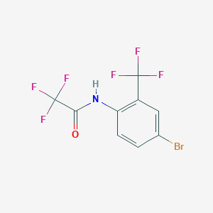 molecular formula C9H4BrF6NO B2874597 4-Bromo-2-(trifluoromethyl)trifluoroacetanilide CAS No. 218288-13-2