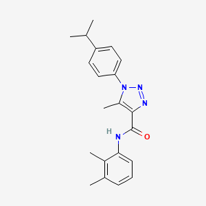 molecular formula C21H24N4O B2874603 N-(2,3-二甲基苯基)-1-(4-异丙基苯基)-5-甲基-1H-1,2,3-三唑-4-甲酰胺 CAS No. 902884-47-3