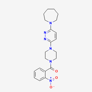 (4-(6-(Azepan-1-yl)pyridazin-3-yl)piperazin-1-yl)(2-nitrophenyl)methanone