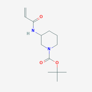 molecular formula C13H22N2O3 B2874608 Tert-butyl 3-(prop-2-enoylamino)piperidine-1-carboxylate CAS No. 2361793-36-2