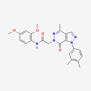 N-(2,4-dimethoxyphenyl)-2-(1-(3,4-dimethylphenyl)-4-methyl-7-oxo-1H-pyrazolo[3,4-d]pyridazin-6(7H)-yl)acetamide
