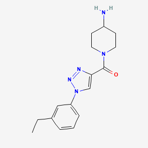 1-{[1-(3-ethylphenyl)-1H-1,2,3-triazol-4-yl]carbonyl}piperidin-4-amine